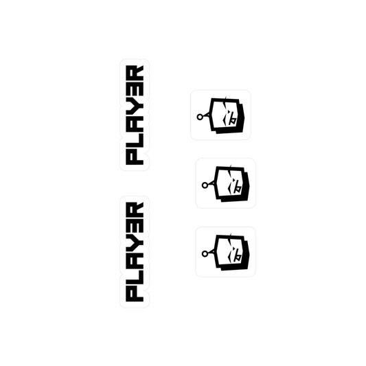 PLAYER 3 Kiss-Cut Vinyl Decal Set — P3 Pack  (Waterproof Sticker Pack)