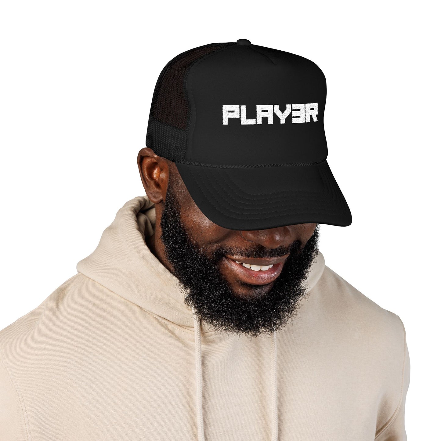 Player 3 | 80s-Inspired Retro Foam Trucker Hat